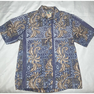 Kahala John Severson Collection Hand Made In Hawaii Hawaiian Shirt Mens Size M